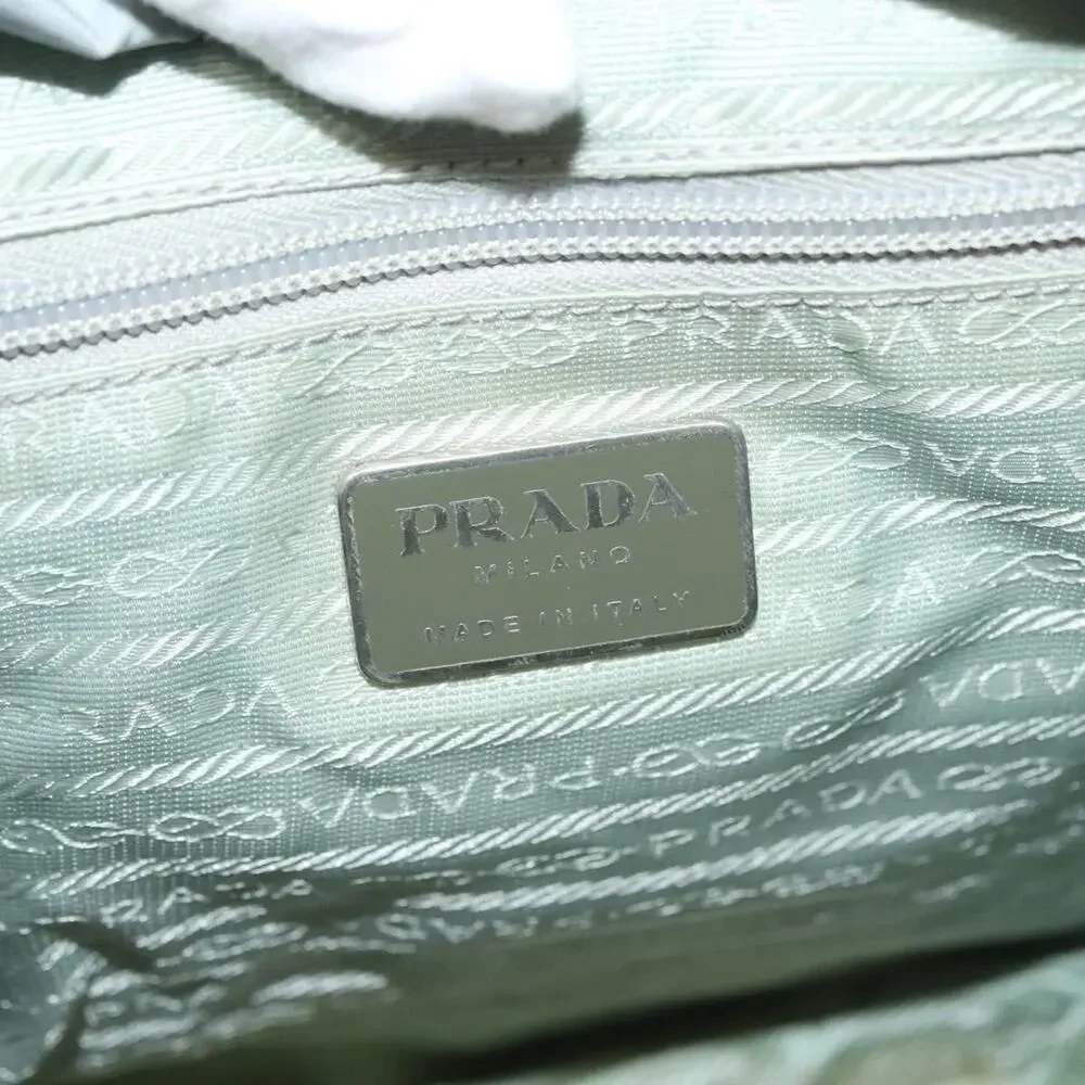 Prada Nylon Light Blue Silver Backpack